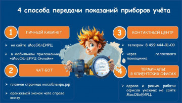 Приём показаний приборов учета
